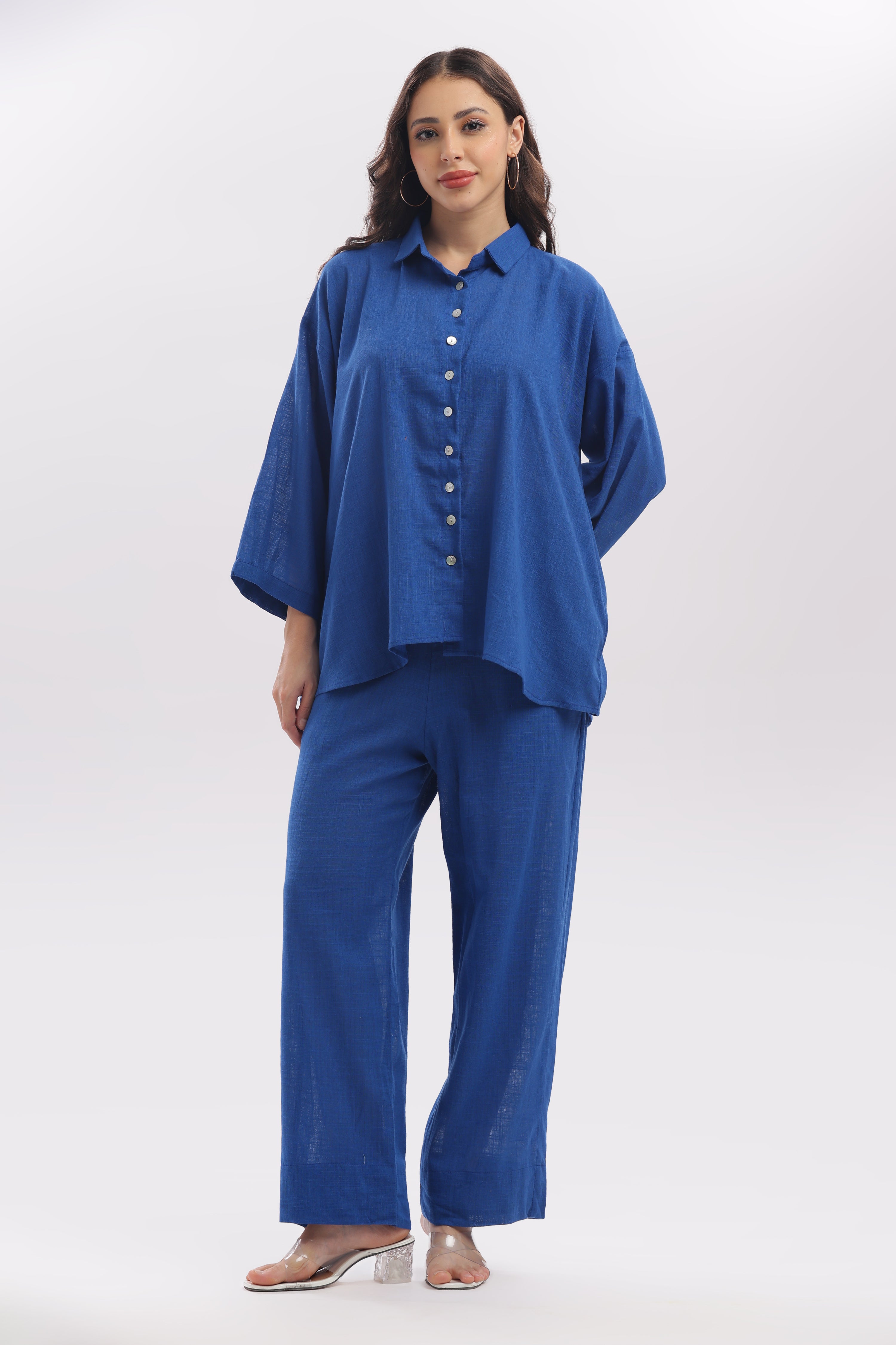 TSR cobalt blue anti fit shirt
