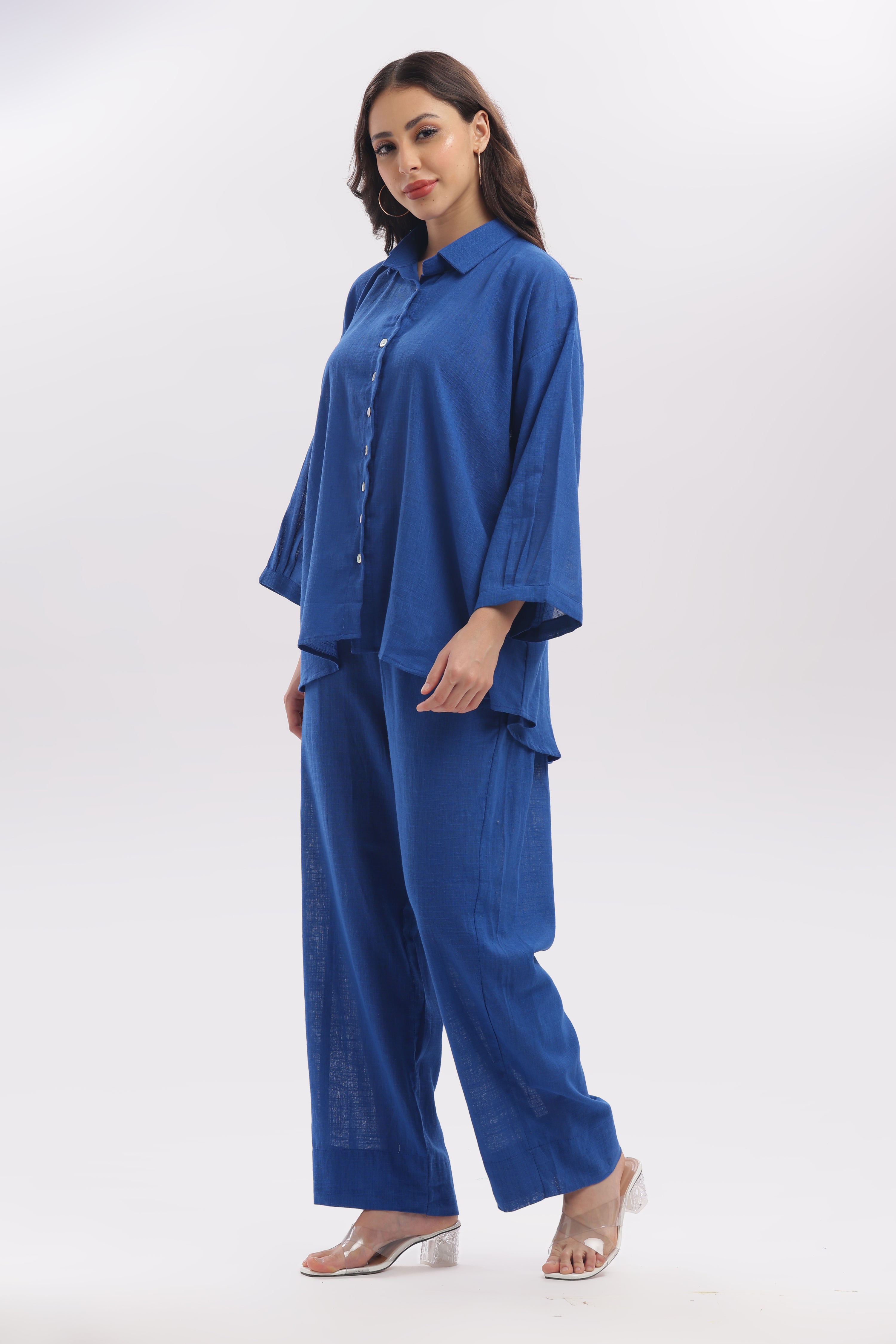 TSR cobalt blue anti fit shirt