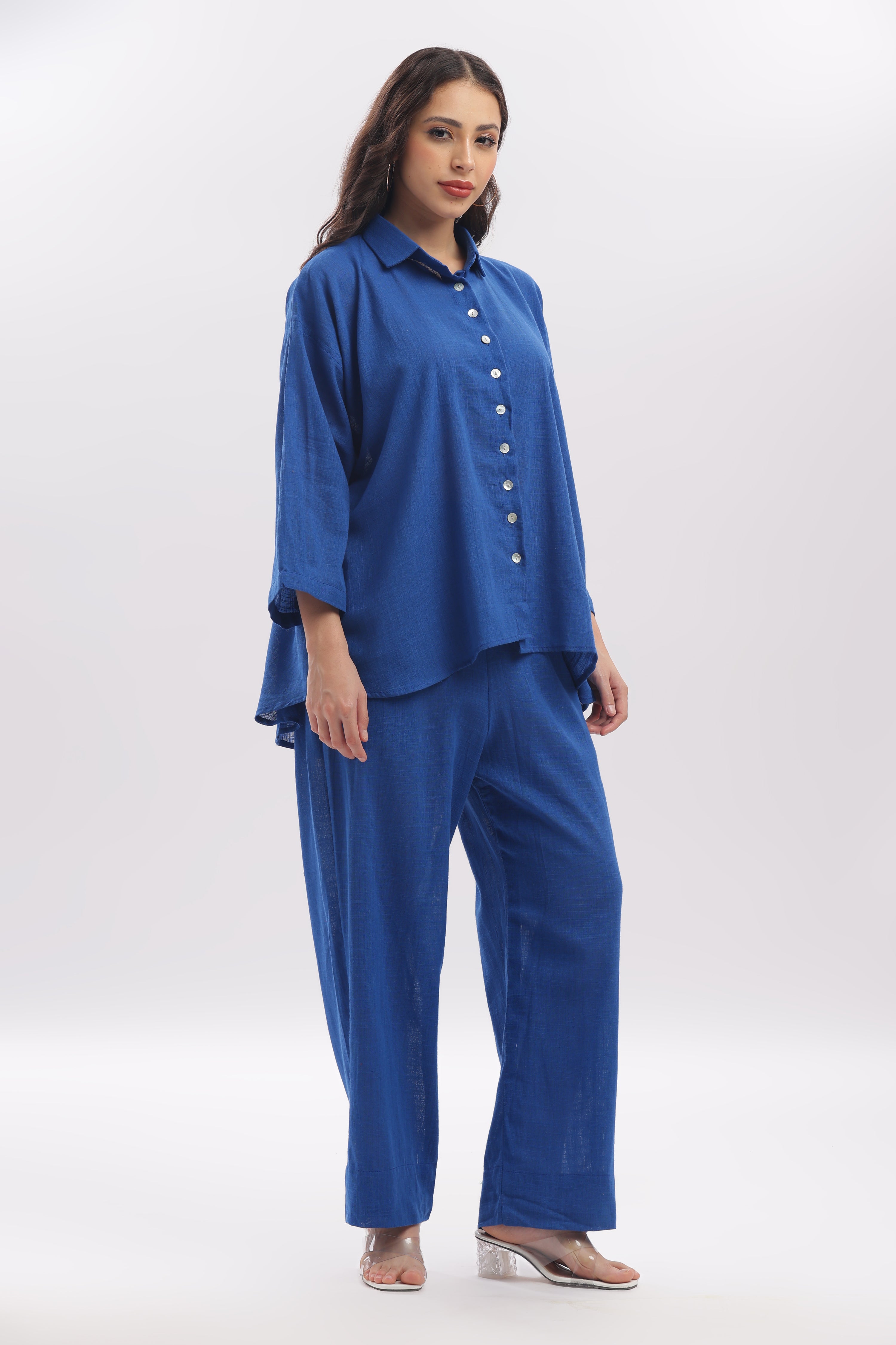 TSR cobalt blue anti fit shirt