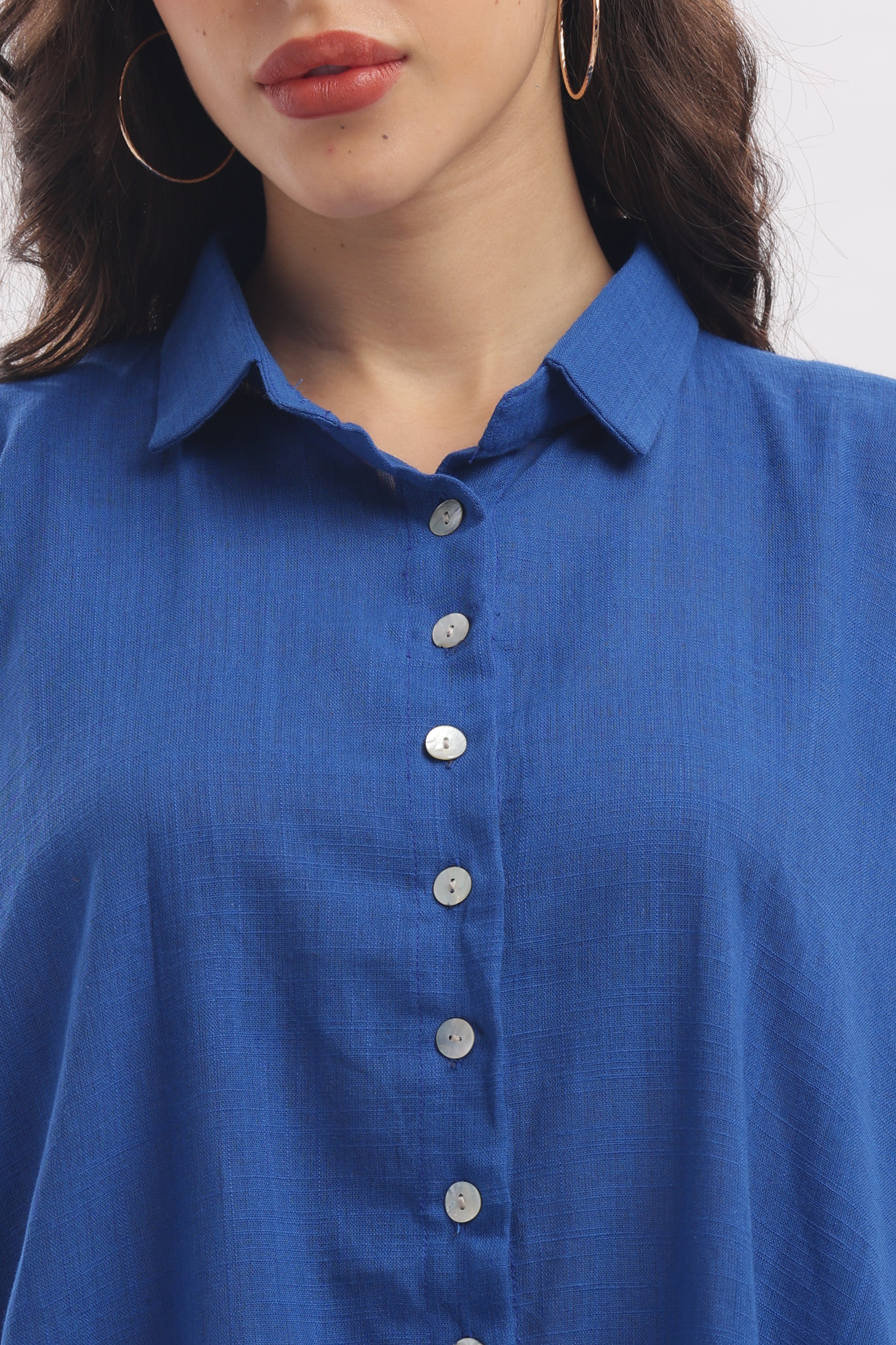 TSR cobalt blue anti fit shirt
