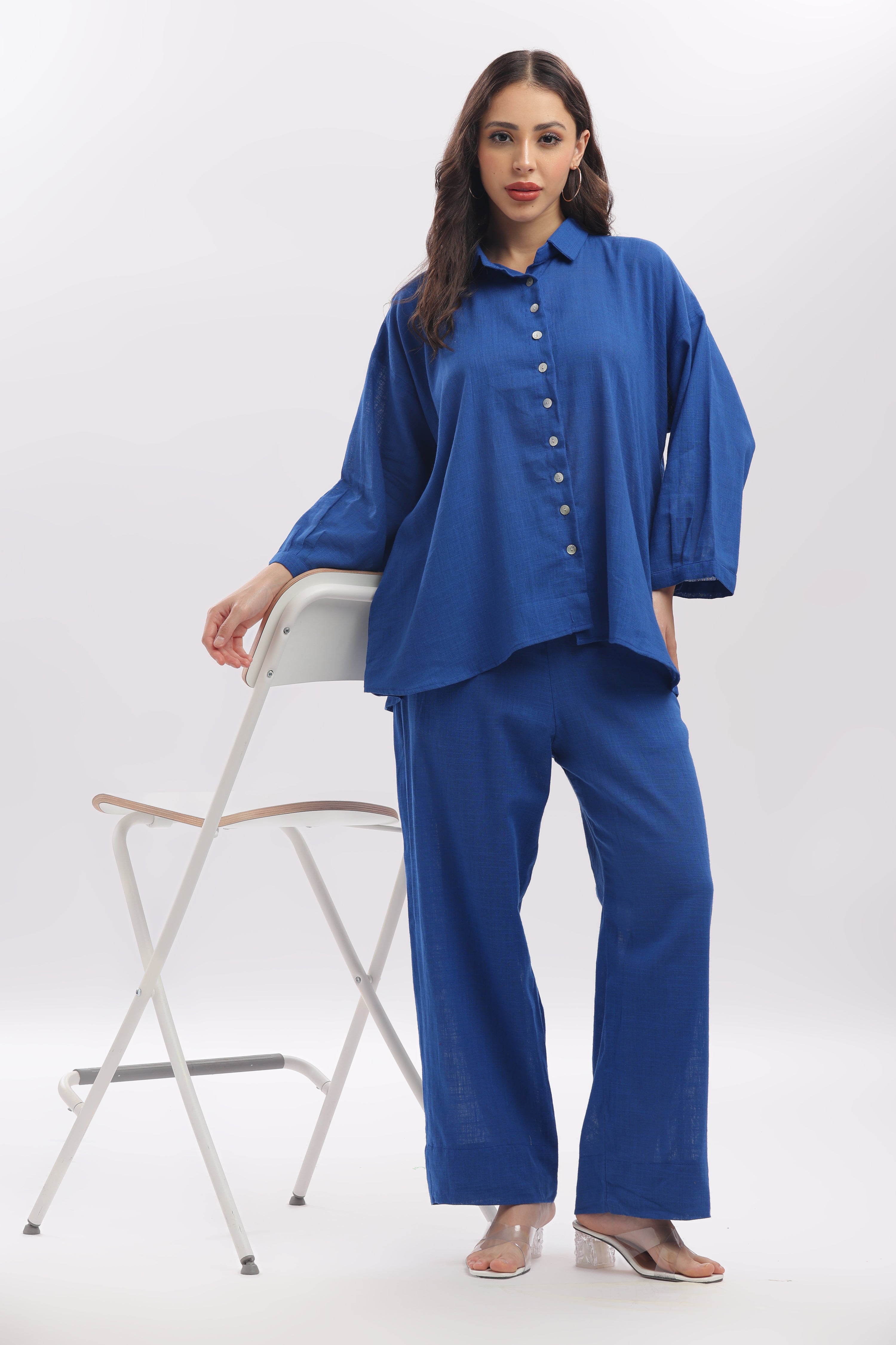 TSR cobalt blue anti fit shirt
