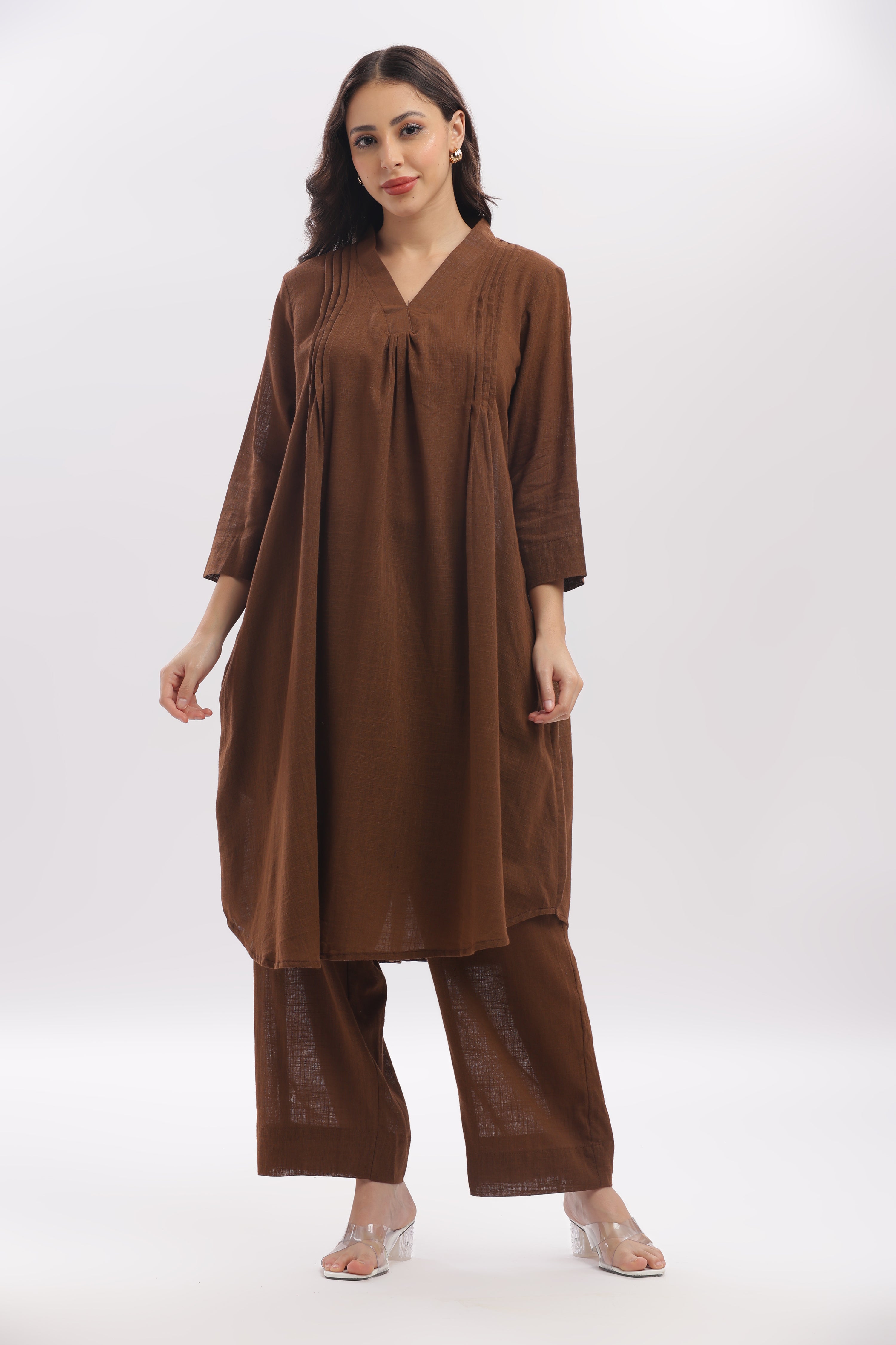 TSR coffee brown cord set