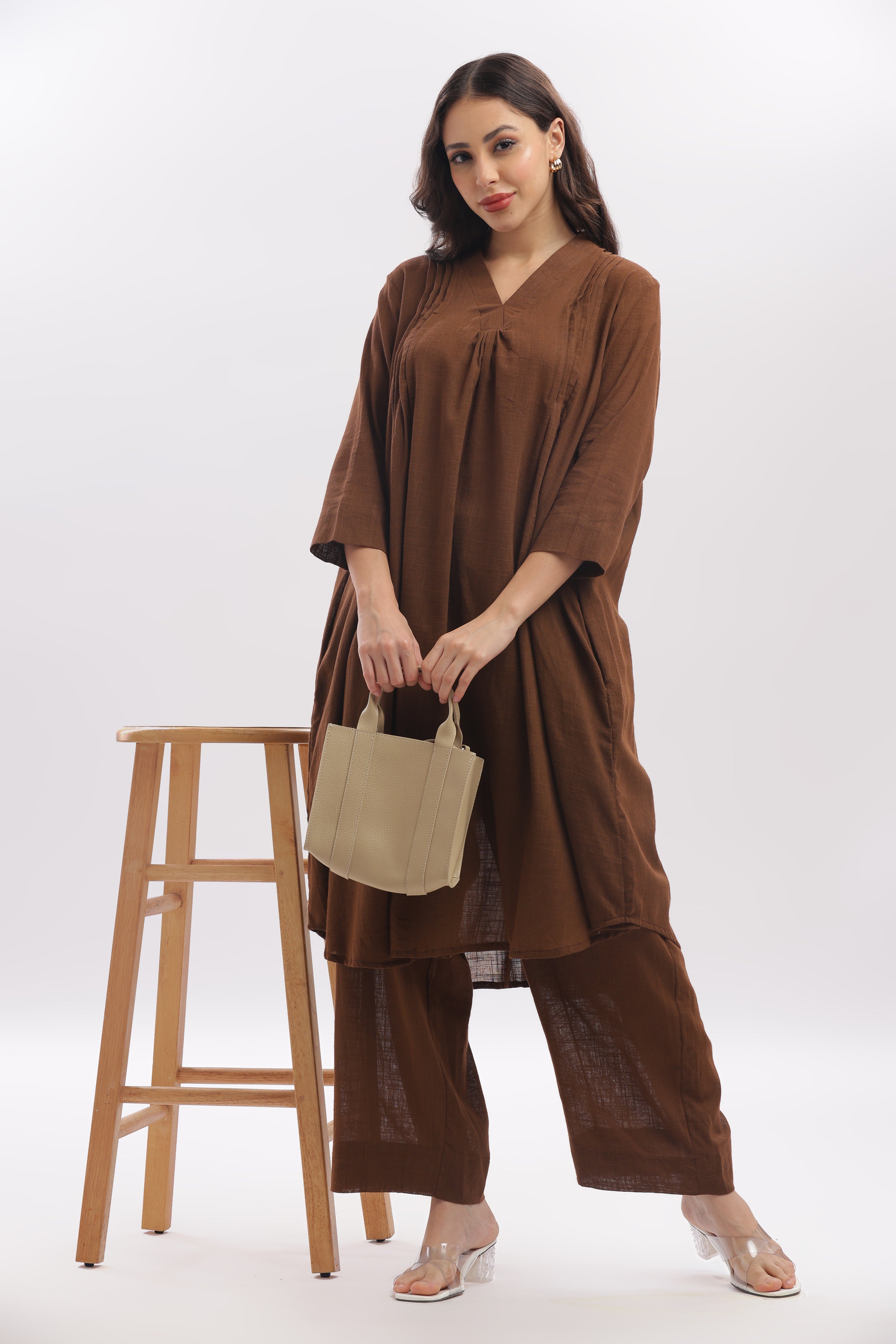TSR coffee brown cord set