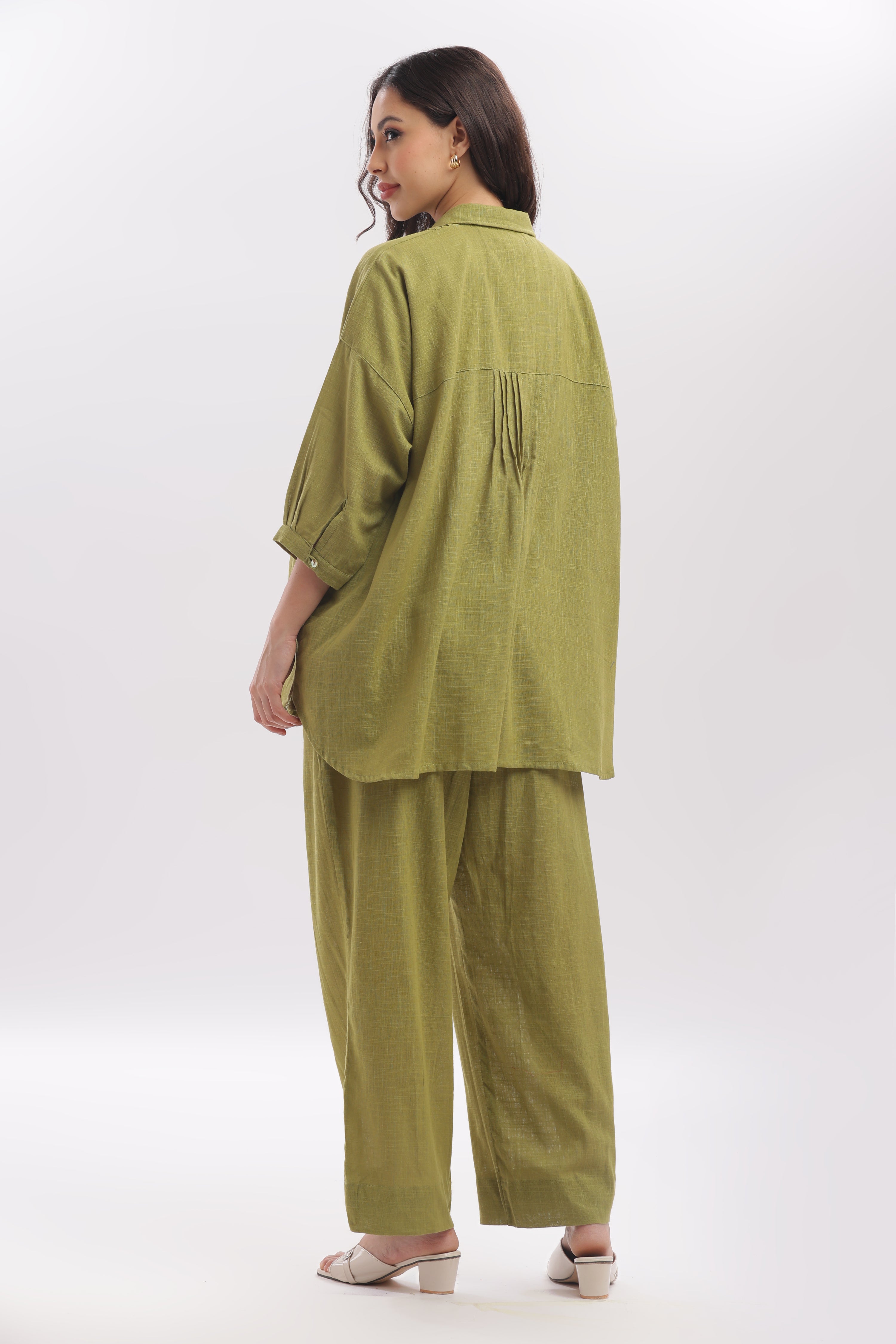 TSR light olive anti fit shirt