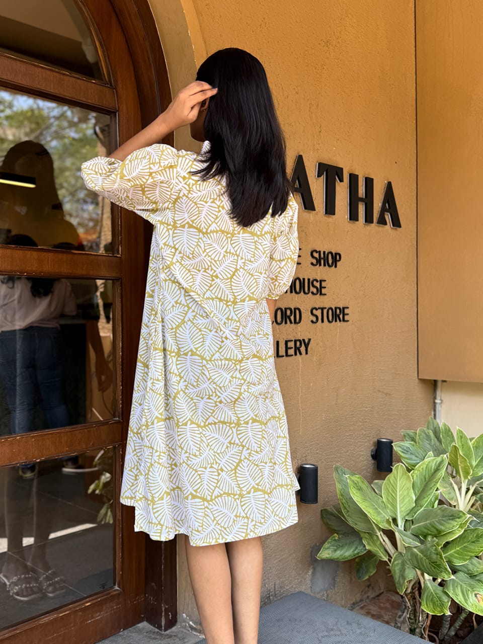 Hand block dress